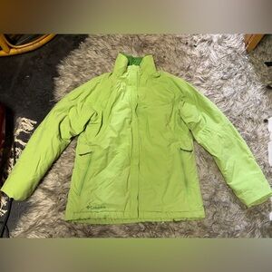 Columbia Lime Green Spring/Fall coat